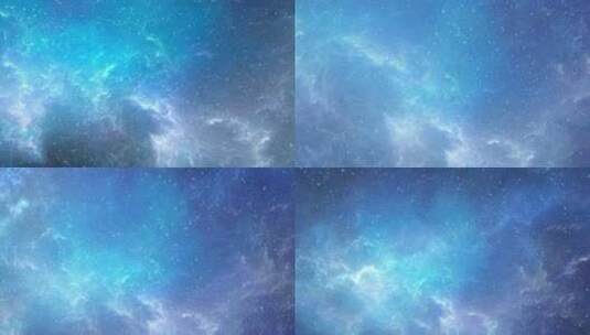 蓝色星系背景视频高清在线视频素材下载