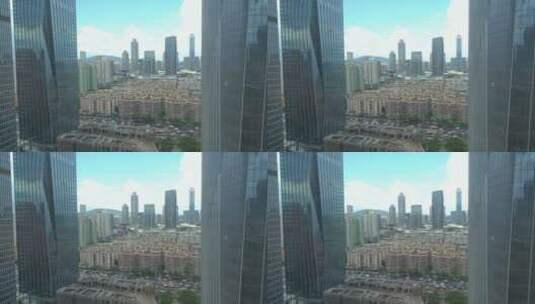 索尼4k-广州天河办公楼CBD中央商务区城市高清在线视频素材下载