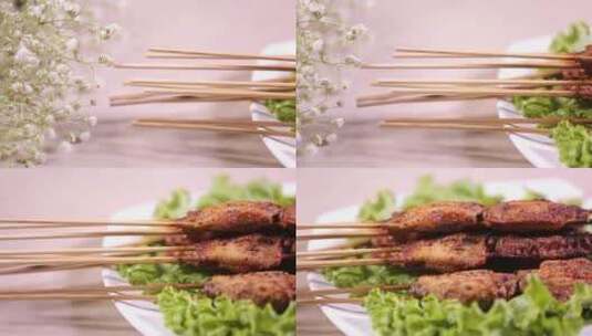 烧烤烤鸡翅 (3)高清在线视频素材下载