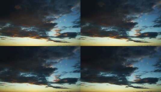 日落时的乌云，风景高清在线视频素材下载
