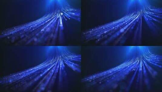 蓝色粒子运动背景高清在线视频素材下载