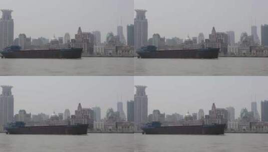 迷雾缭绕的上海都市高清在线视频素材下载