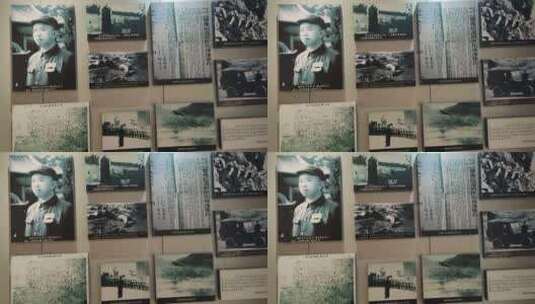 抗日英雄红色基地纪念碑将军县麻城市高清在线视频素材下载