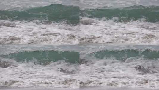 海面涌起巨大的海浪高清在线视频素材下载