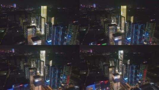 东莞南城总部基地夜景高清在线视频素材下载
