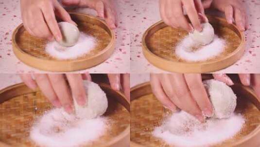 白酒食盐锡纸腌制咸鸭蛋过程高清在线视频素材下载