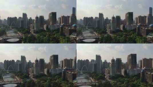 航拍贵州贵阳南明区城市高楼高清在线视频素材下载