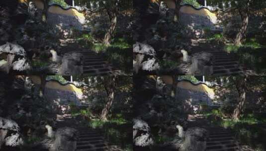 杭州西湖葛岭抱朴道院建筑景区高清在线视频素材下载