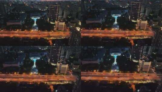 上海浦西中环高架高清在线视频素材下载