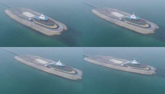 港珠澳大桥航拍高清在线视频素材下载