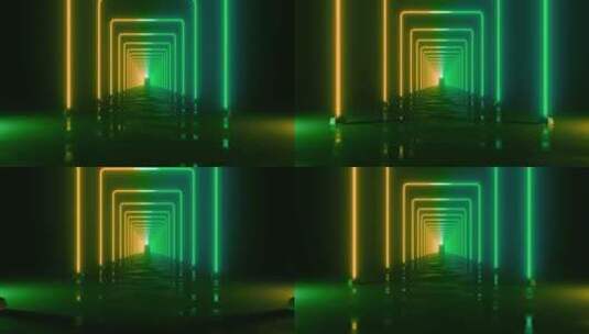 激光隧道穿越数字动画高清在线视频素材下载