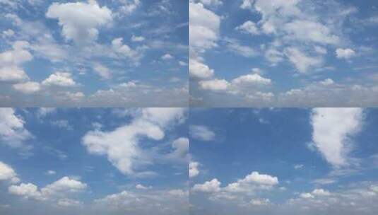 蓝天白云视频延时背景画面蜻蜓壮观高清在线视频素材下载