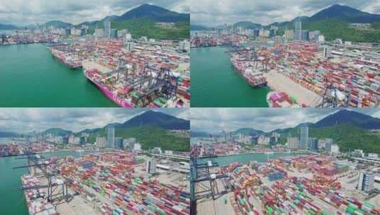 深圳盐田港 港口 码头高清在线视频素材下载