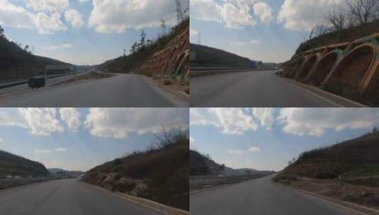 云南边境公路沿途风景高清在线视频素材下载