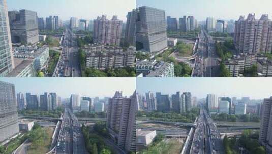 杭州市中河立交桥高清在线视频素材下载