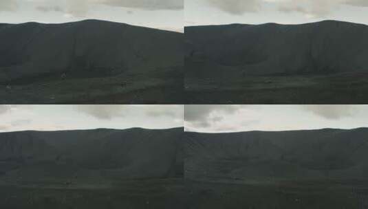走在火山口的人高清在线视频素材下载