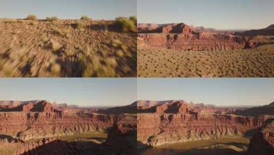犹他州众神之谷沙漠景观高清在线视频素材下载