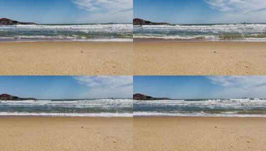 海滩沙滩海浪高清在线视频素材下载