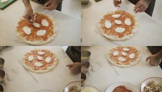 制作美味的披萨高清在线视频素材下载