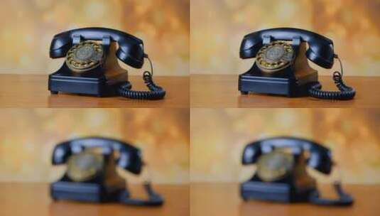 老式古董电话机高清在线视频素材下载