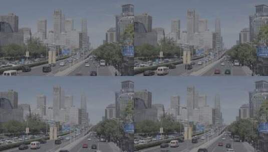 城市交通 北京上班通勤高清在线视频素材下载