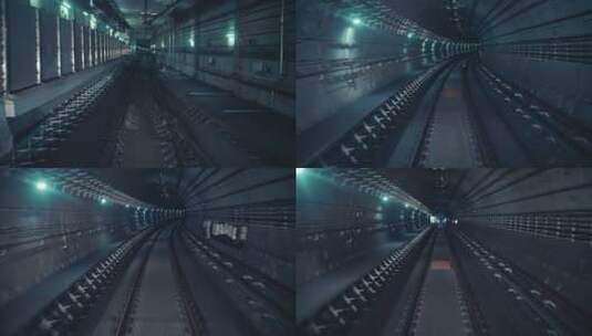 地铁行进主观视角速度冲刺感氛围高清在线视频素材下载