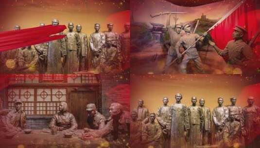 中国共产党史 红色历史文化高清在线视频素材下载