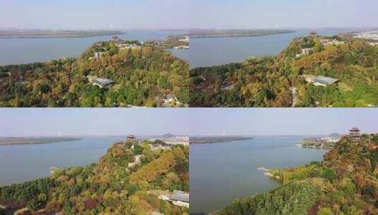 4K航拍镇江北固山景区高清在线视频素材下载