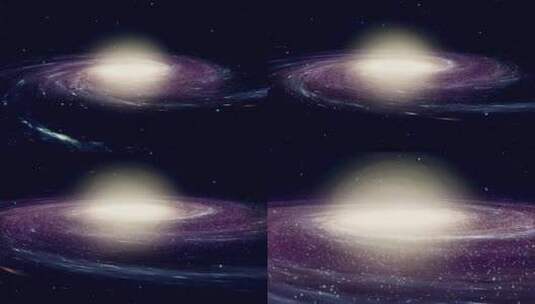 旋转的银河系动画特效高清在线视频素材下载