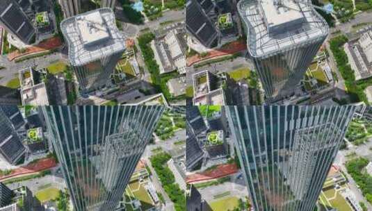 4K航拍光明科技金融大厦高清在线视频素材下载