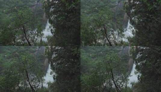 雨后泰山，飞瀑流泉高清在线视频素材下载