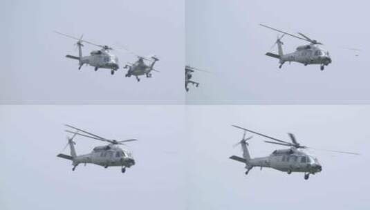 稳定：长春航展2023中国空军直20直升机高清在线视频素材下载