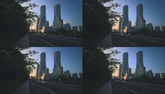 杭州来福士商城 城市建筑延时高清在线视频素材下载