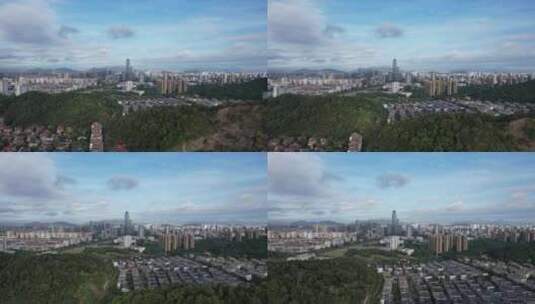 浙江台州城市风光商务区航拍高清在线视频素材下载