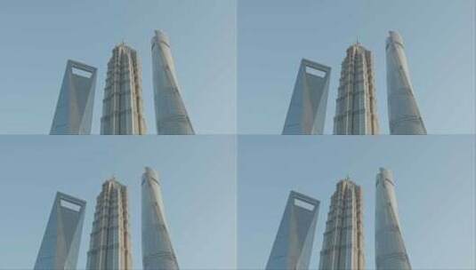 上海陆家嘴城市风光空镜运镜高清在线视频素材下载