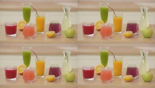 水果鲜榨果汁高清在线视频素材下载