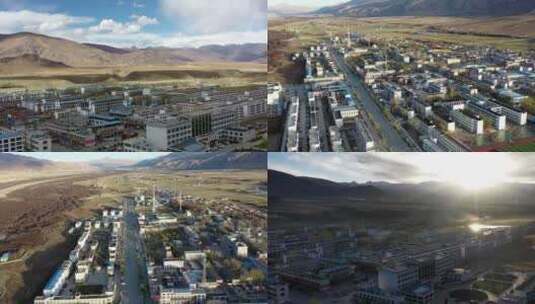 西藏 山南市 隆子县 4K航拍高清在线视频素材下载