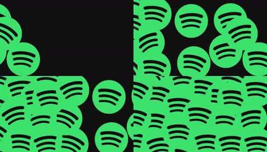 Spotify社交媒体图标过渡Alpha高清在线视频素材下载