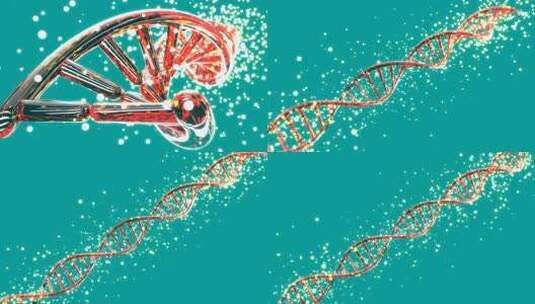 4KDNA链的抽象医学动画高清在线视频素材下载