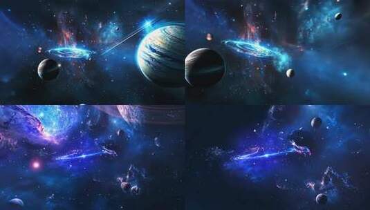 多组宇宙穿梭星空穿梭星球穿梭星云穿梭3高清在线视频素材下载