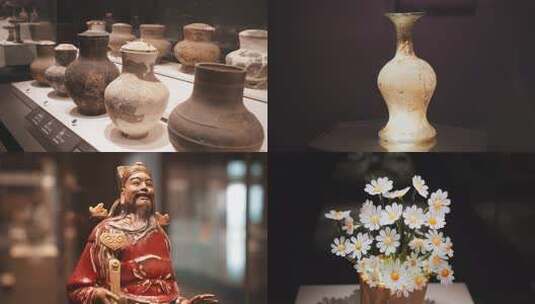 中国陶瓷琉璃馆淄博陶瓷琉璃博物馆高清在线视频素材下载