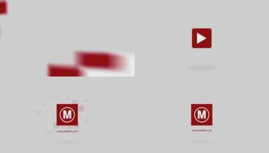 简约动态标志演绎节目片头展示动画AE模板高清AE视频素材下载