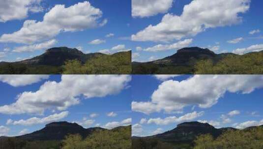 白云山的景观延时高清在线视频素材下载