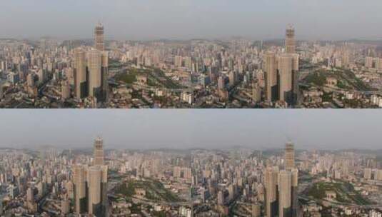 贵阳城市在建商务大厦航拍高清在线视频素材下载