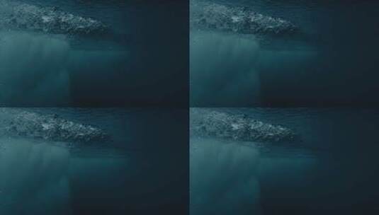 海洋下的泡泡高清在线视频素材下载