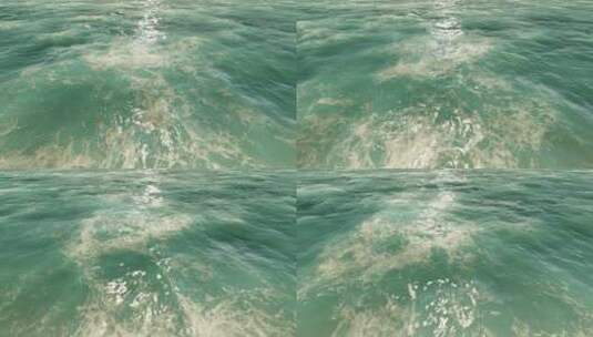 海洋上的海浪在流动高清在线视频素材下载