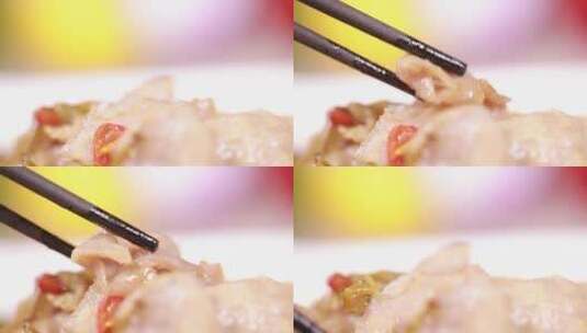 【镜头合集】开胃美食酸菜牛肉片高清在线视频素材下载