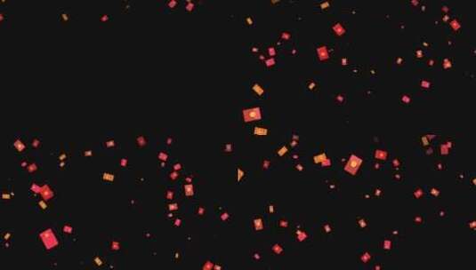 喜庆新年红包飘落特效视频带通道高清在线视频素材下载