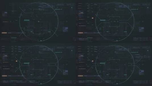 大数据HUD科幻科技屏幕操作系统交互UI高清在线视频素材下载