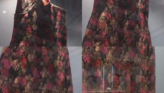 丝绸布料纺织旗袍中国风高清在线视频素材下载